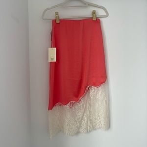 aritzia sonnet midi slip skirt